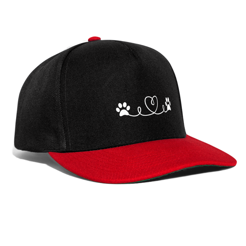 SCOMBOO Snapback - Sonnenschutz mit Stil - black/red