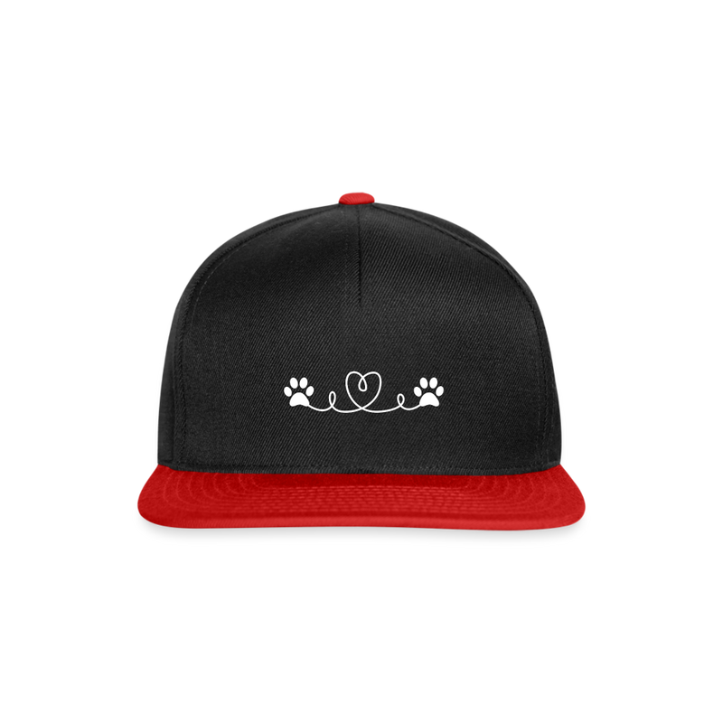 SCOMBOO Snapback - Sonnenschutz mit Stil - black/red