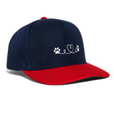 SCOMBOO Snapback - Sonnenschutz mit Stil - navy/red